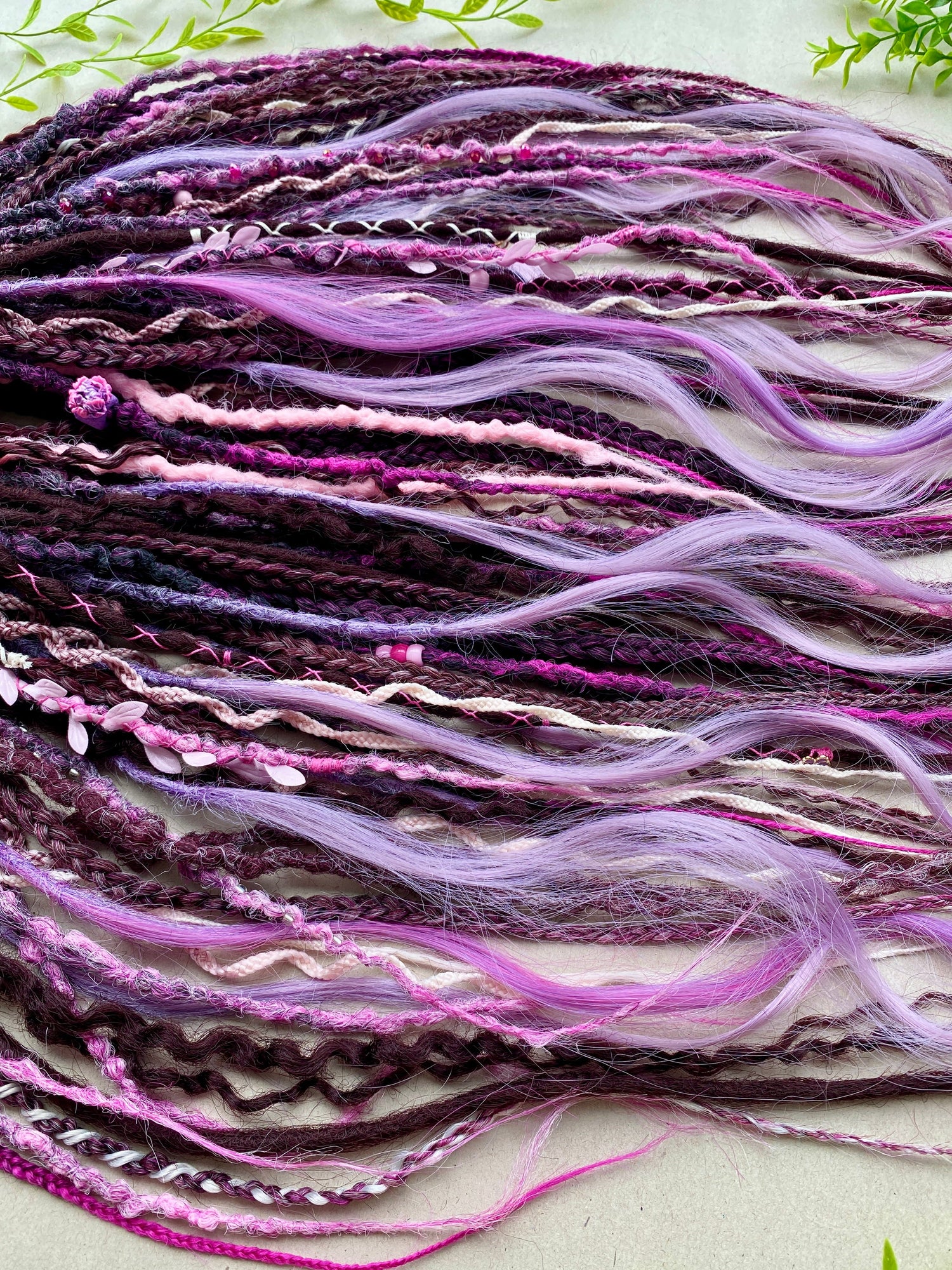 Blue & Purple dreadlocks