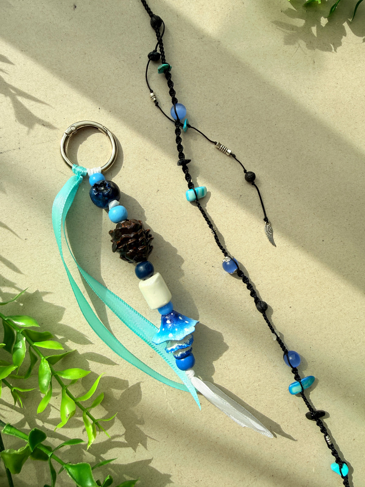 Blue Mushroom Dread Accessories | Choose Lula, Charm or Set
