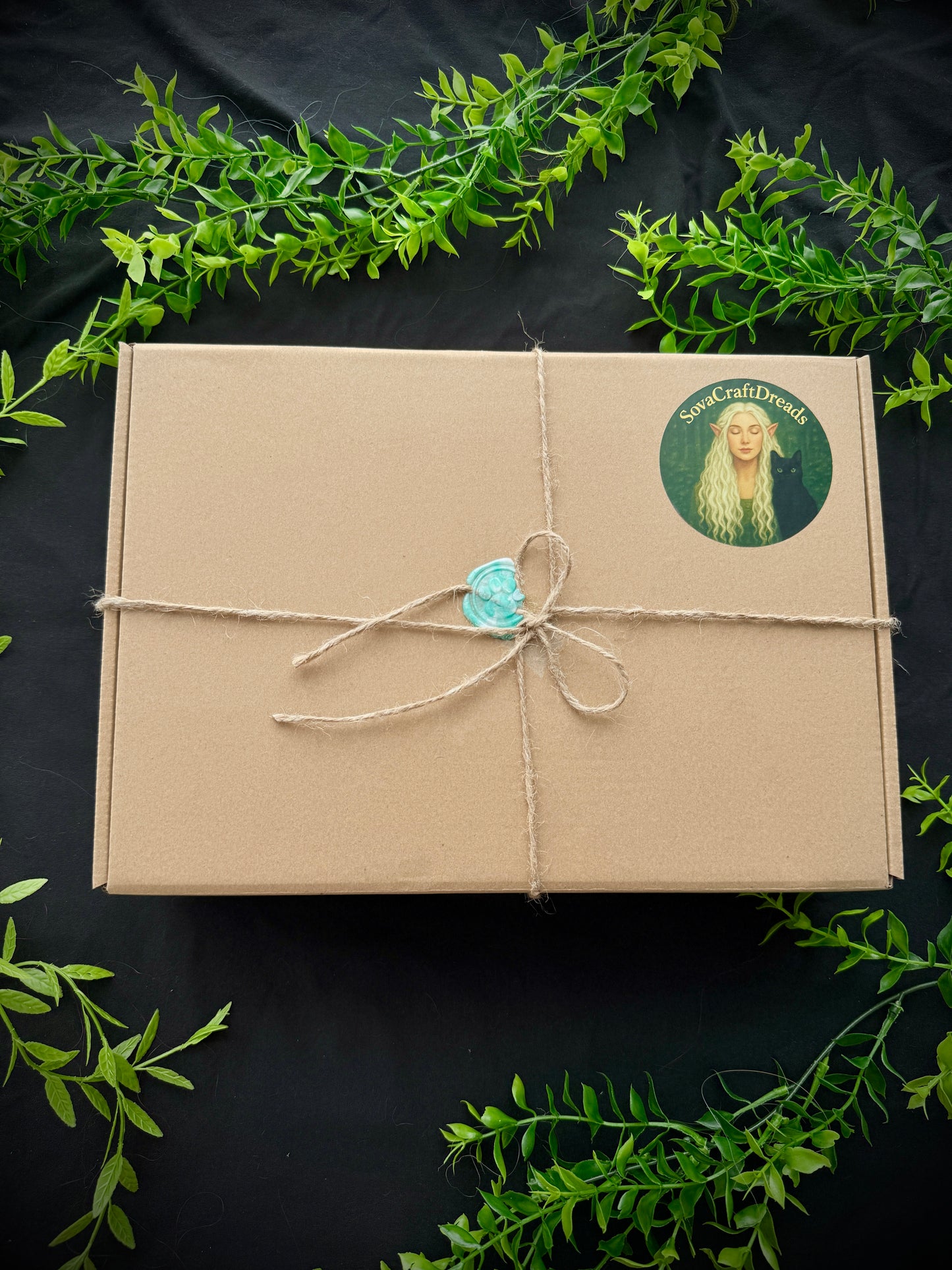 Deep Green & Black Witchy Full Dreads Set: Extra Long 90cm Collector’s Set