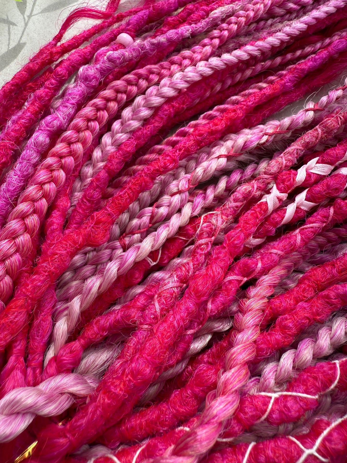Magenta Muse Dreadlocks – Pink & Fuchsia Full Set Fantasy Hair Extensions