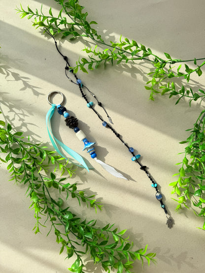 Blue Mushroom Dread Accessories | Choose Lula, Charm or Set