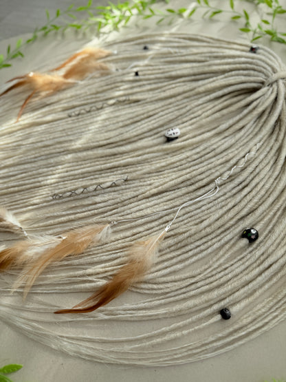 Platinum Soft DE Dreadlock Full Set 60-65 cm, SovaCraftDreads