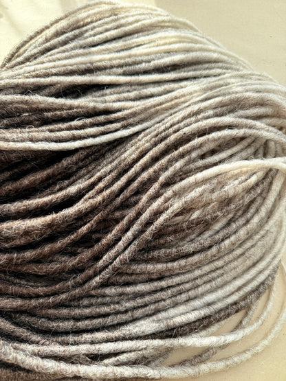 Graphite Grey to White Ombre Soft DE Dreadlocks | Ready to Ship | Handmade Synthetic Dreadlock Set