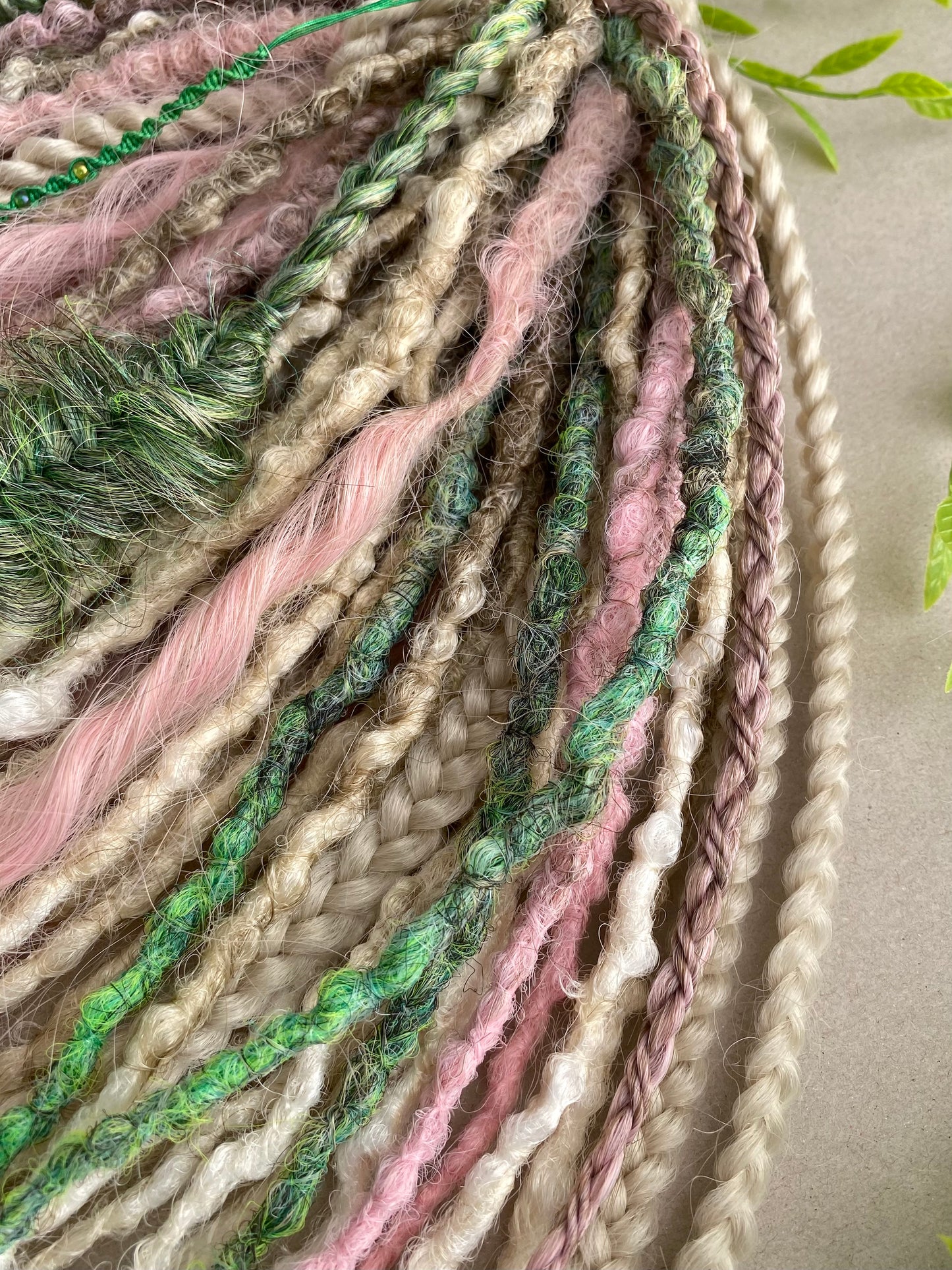 Morning Nymph Dreadlocks Pastel Blonde & Soft Pink Fairy Full Set (50 DE)