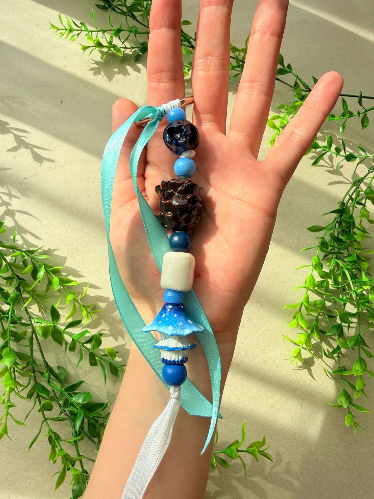 Blue Mushroom Dread Accessories | Choose Lula, Charm or Set