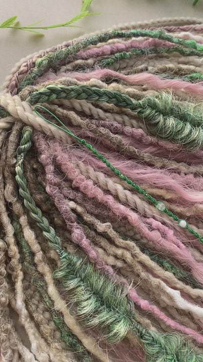 Morning Nymph Dreadlocks Pastel Blonde & Soft Pink Fairy Full Set (50 DE)