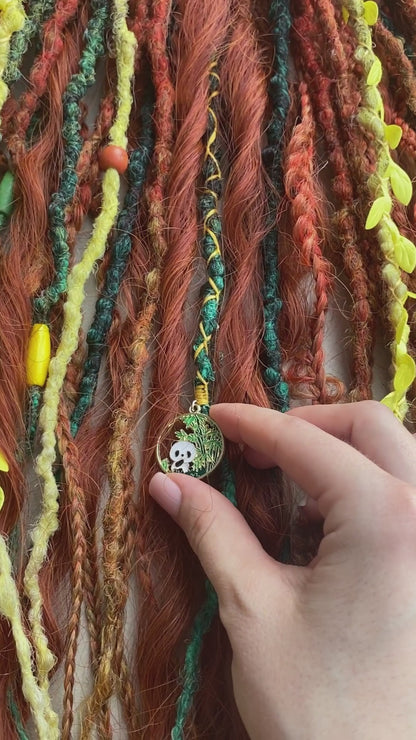 Autumn Nymph Dreadlocks – Copper & Ginger Forest Fantasy DE Hair Extensions