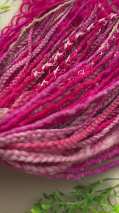 Magenta Muse Dreadlocks – Pink & Fuchsia Full Set Fantasy Hair Extensions